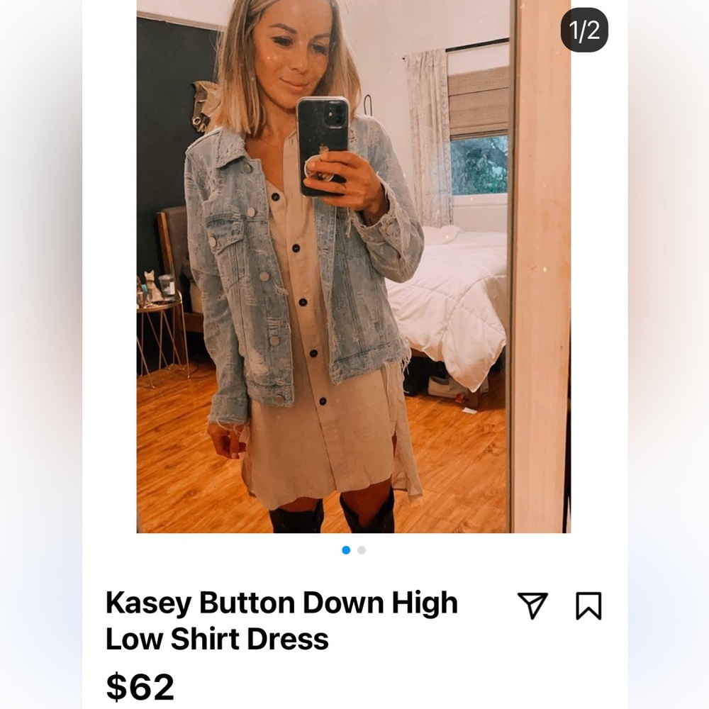 Cutest button down tee shirt dress. NWT